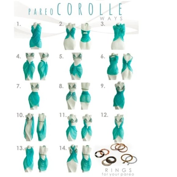 NWT Multi-Function Lavendr Purple Naomi Sarong - Picture 3 of 4